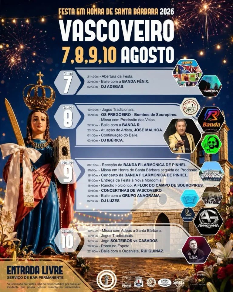 Festa em honra de Santa Bárbara 2026 — event image