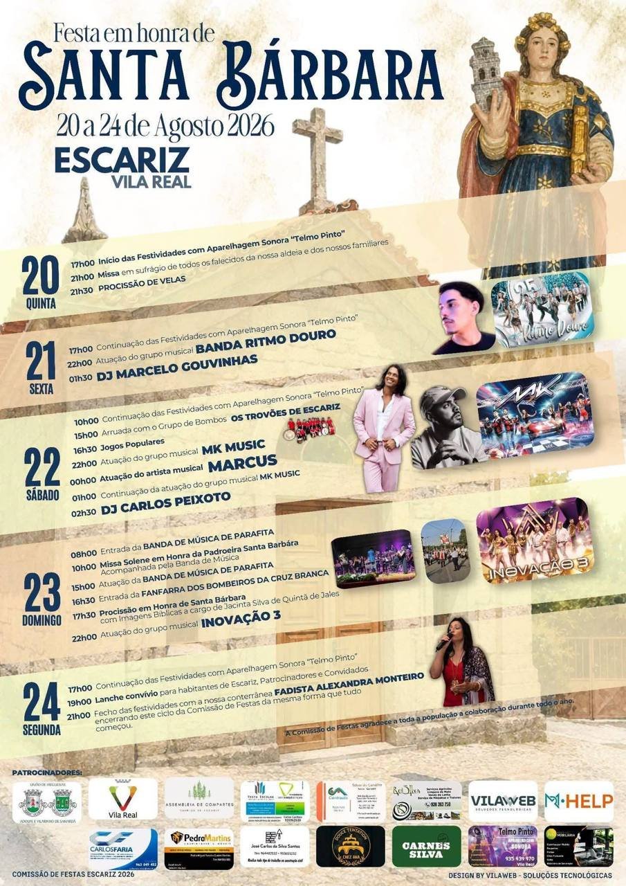 Festa em honra de Santa Bárbara 2026 — event image