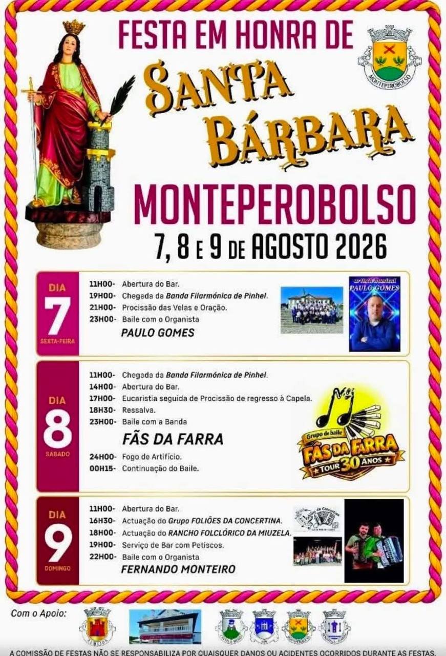 Festa em honra de Santa Bárbara 2026 — event image