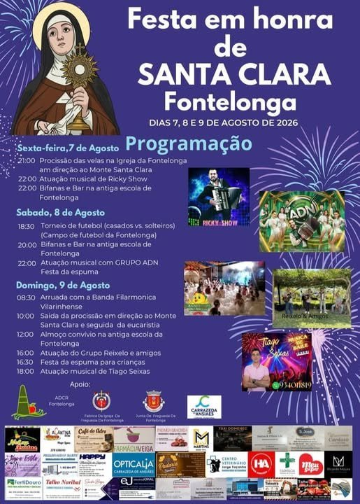 Festa em honra de Santa Clara 2026 — event image