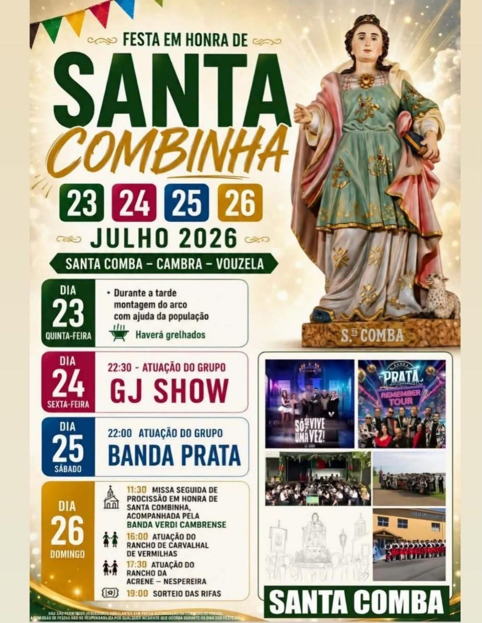 Festa em honra de Santa Comba 2026 — event image
