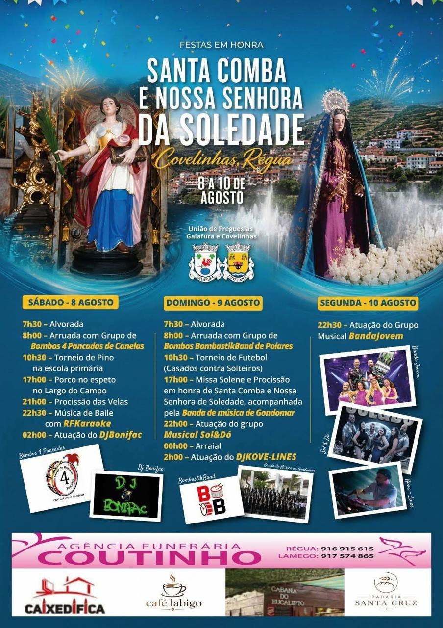 Festa em honra de Santa Comba e Nossa Senhora da Soledade 2026 — event image