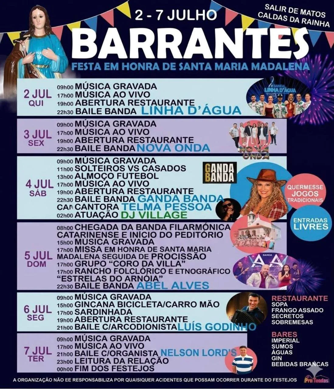 Festa em honra de Santa Maria Madalena 2026 — event image