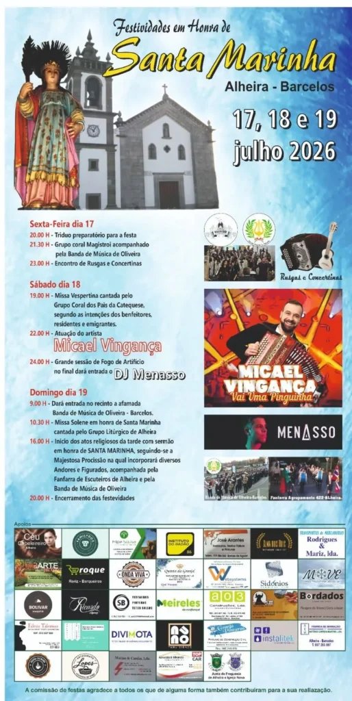 Festa em honra de Santa Marinha 2026 — event image