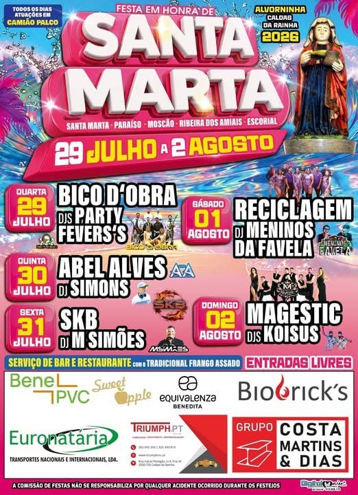 Festa em honra de Santa Marta 2026 — event image