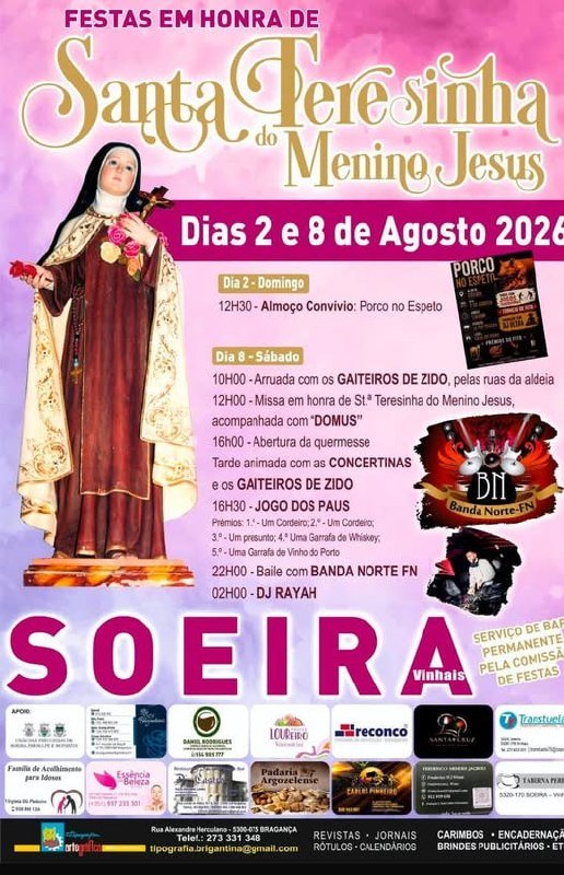 Festa em honra de Santa Teresinha do Menino Jesus 2026 — event image