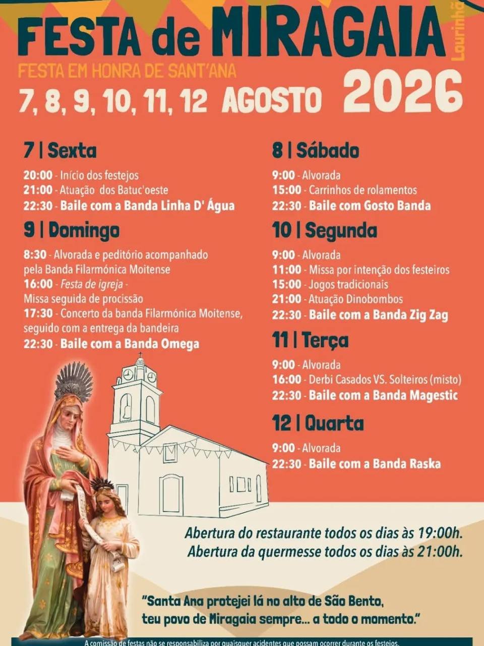 Festa em honra de Sant'Ana 2026 — event image