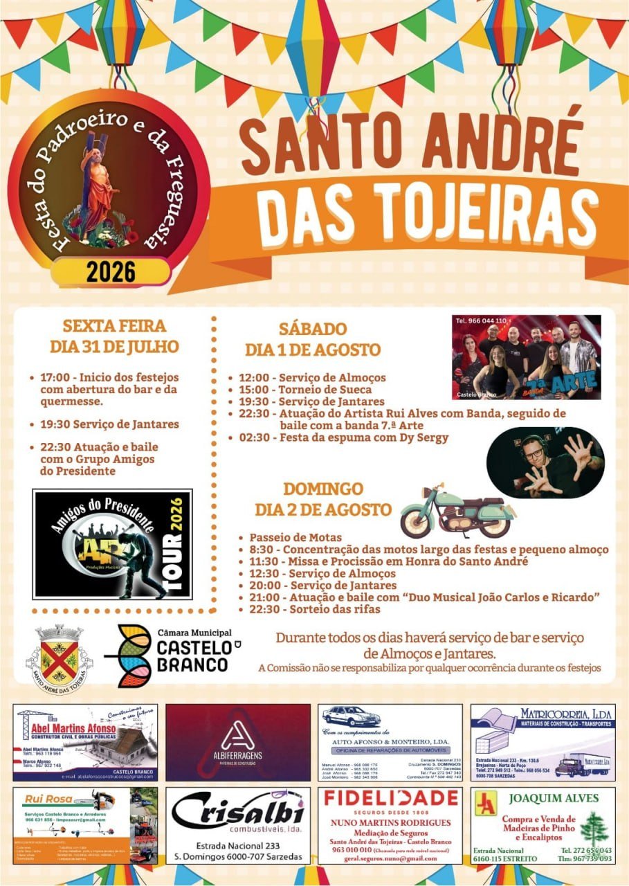 Festa em honra de Santo André 2026 — event image