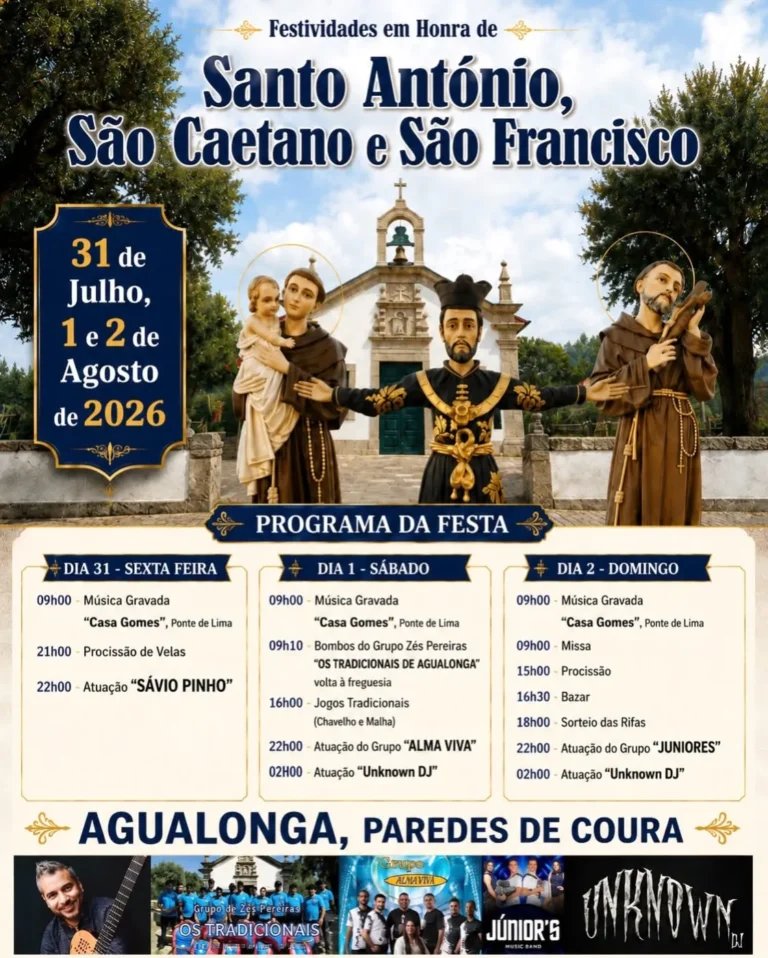 Festa em honra de Santo António, São Caetano e São Francisco 2026 — event image