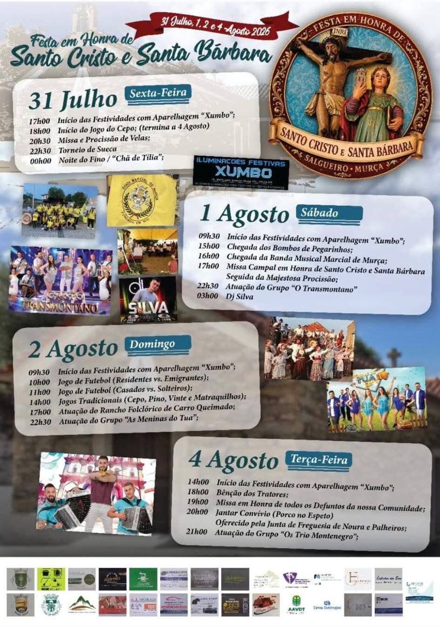 Festa em honra de Santo Cristo e Santa Bárbara 2026 — event image