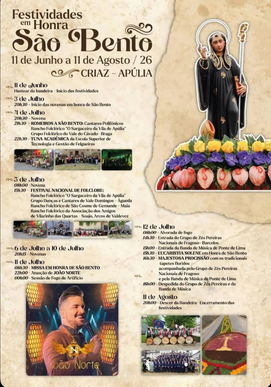 Festa em honra de São Bento 2026 - Apúlia — event image