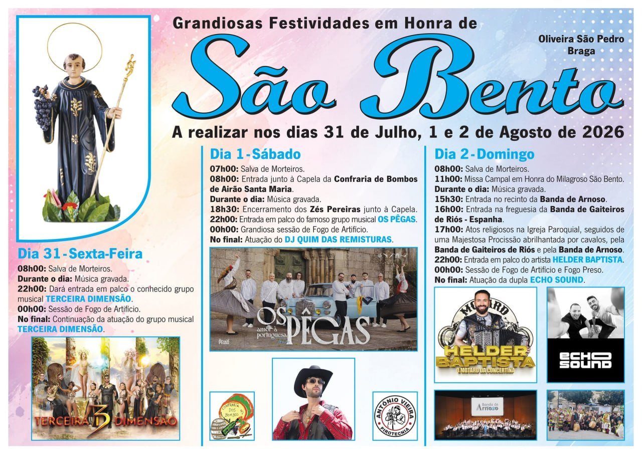 Festa em honra de São Bento 2026 — event image