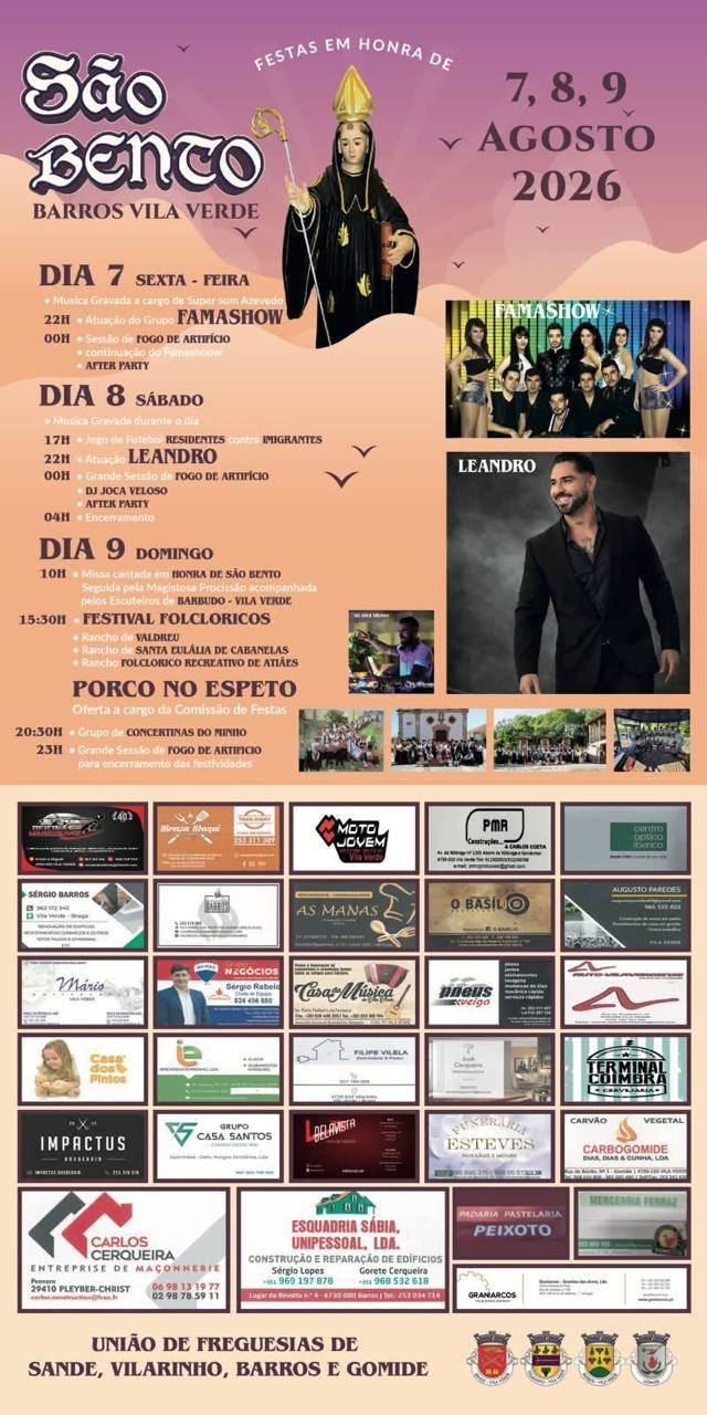 Festa em honra de São Bento 2026 — event image