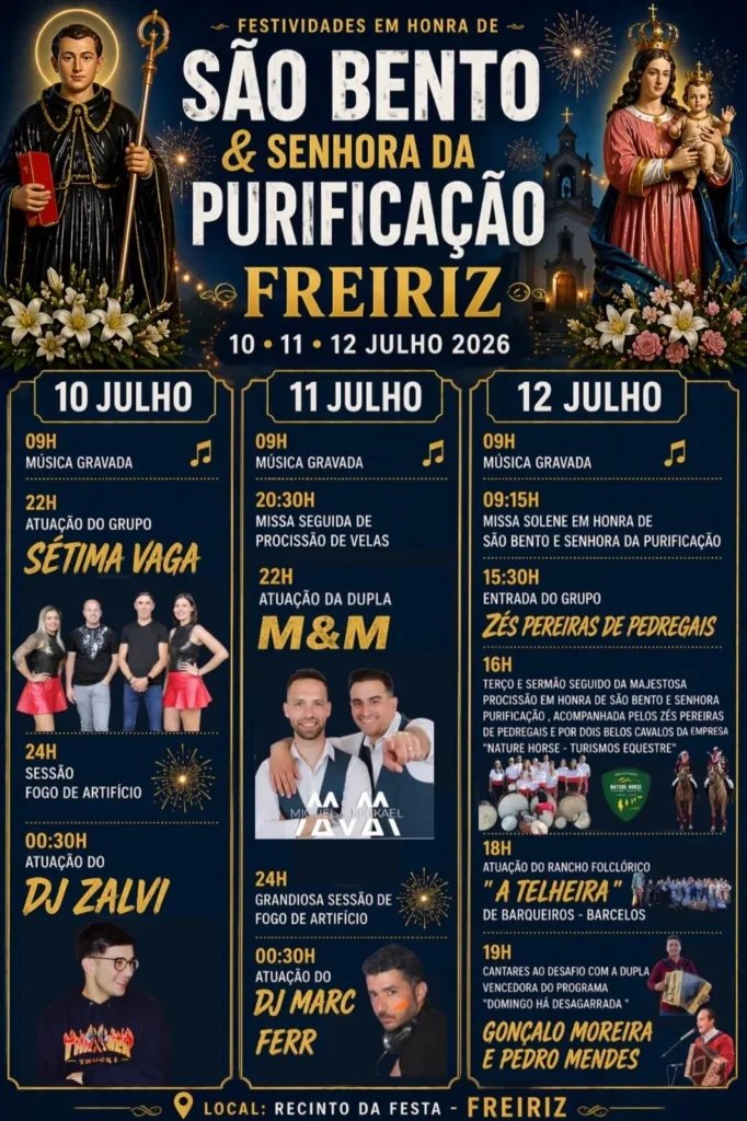 Festa em honra de São Bento e Senhora da Purificação 2026 — event image