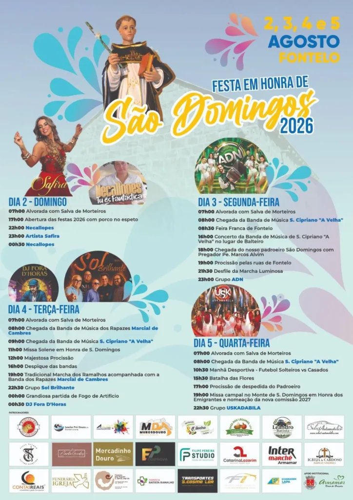 Festa em honra de São Domingos 2026 — event image