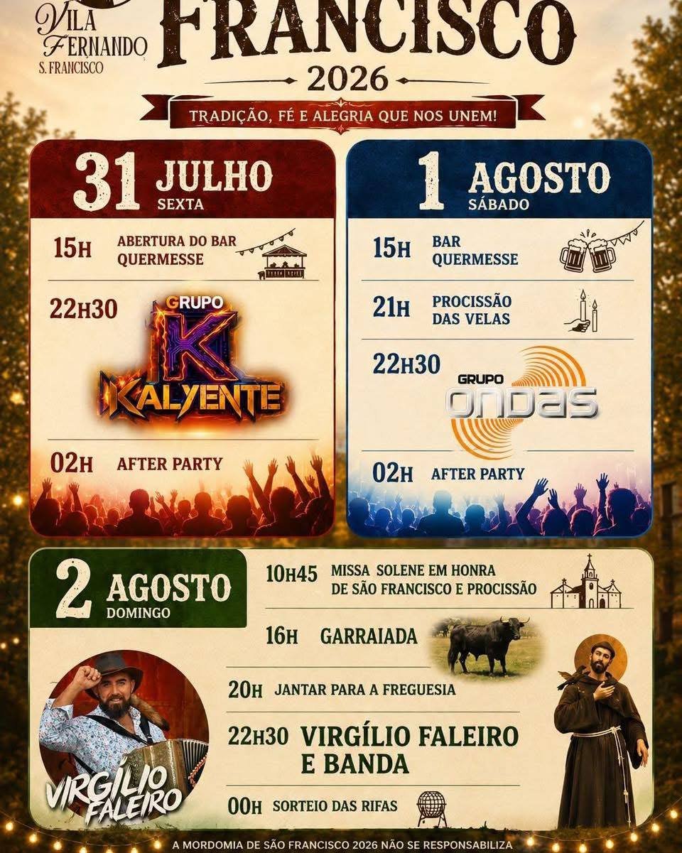 Festa em honra de São Francisco 2026 — event image