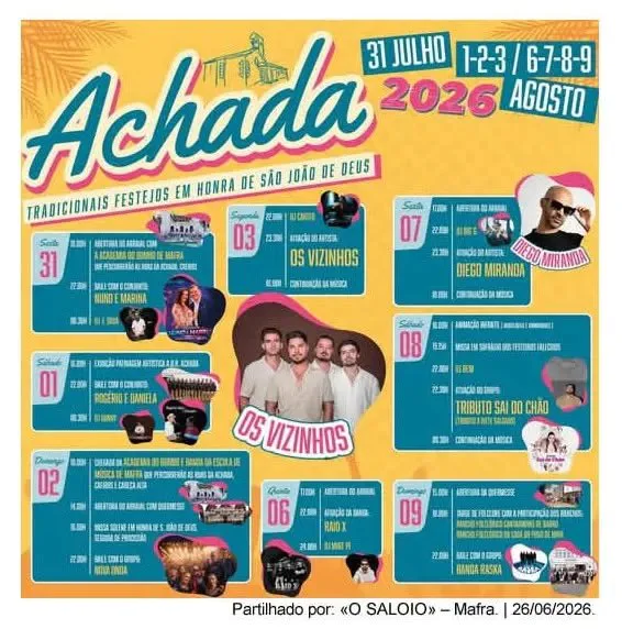 Festa em honra de São João de Deus 2026 — event image