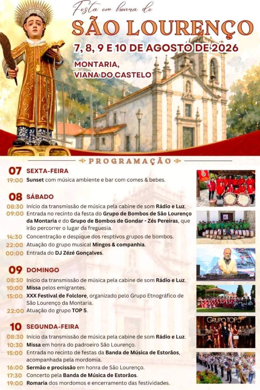 Festa em honra de São Lourenço 2026 — event image