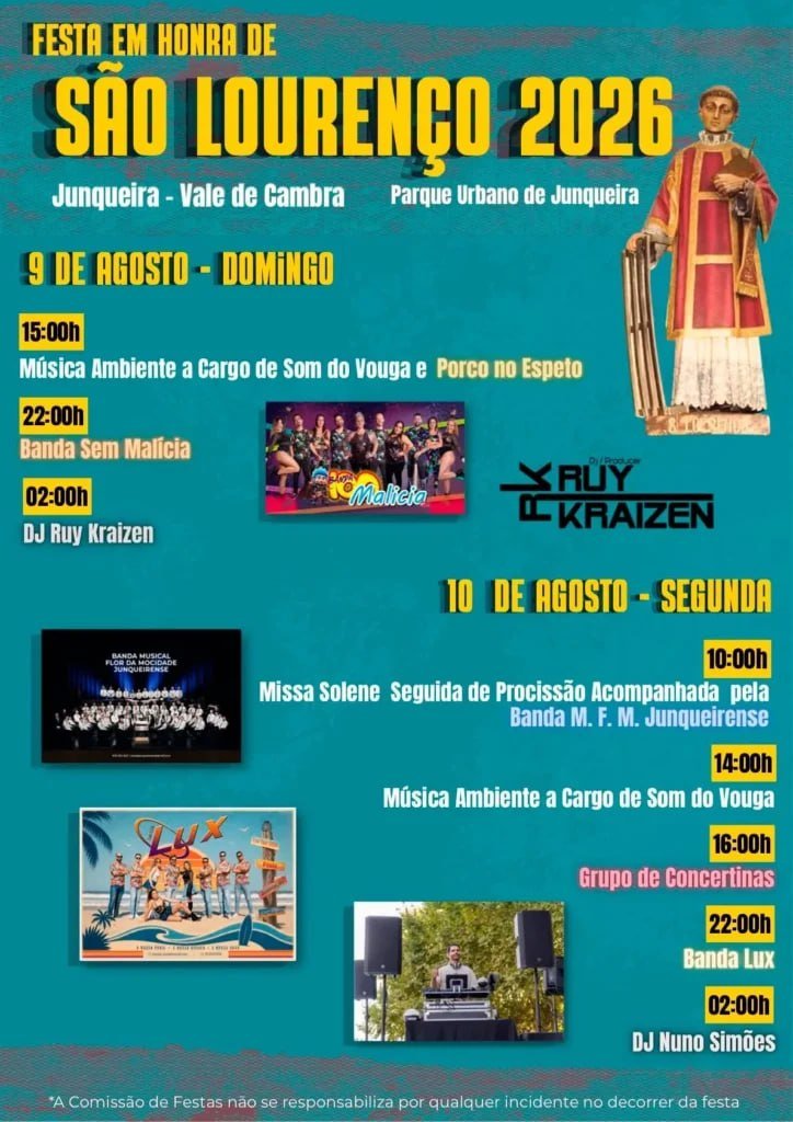 Festa em honra de São Lourenço 2026 — event image