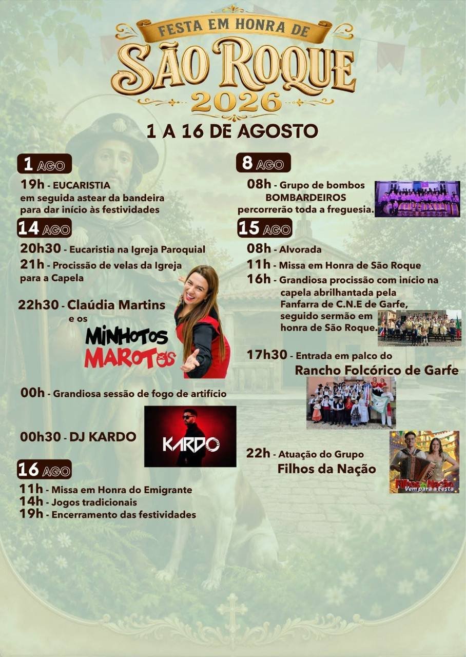 Festa em honra de São Roque 2026 — event image
