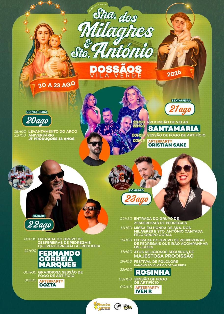 Festa em honra de Sra. dos Milagres & Sto. António 2026 — event image