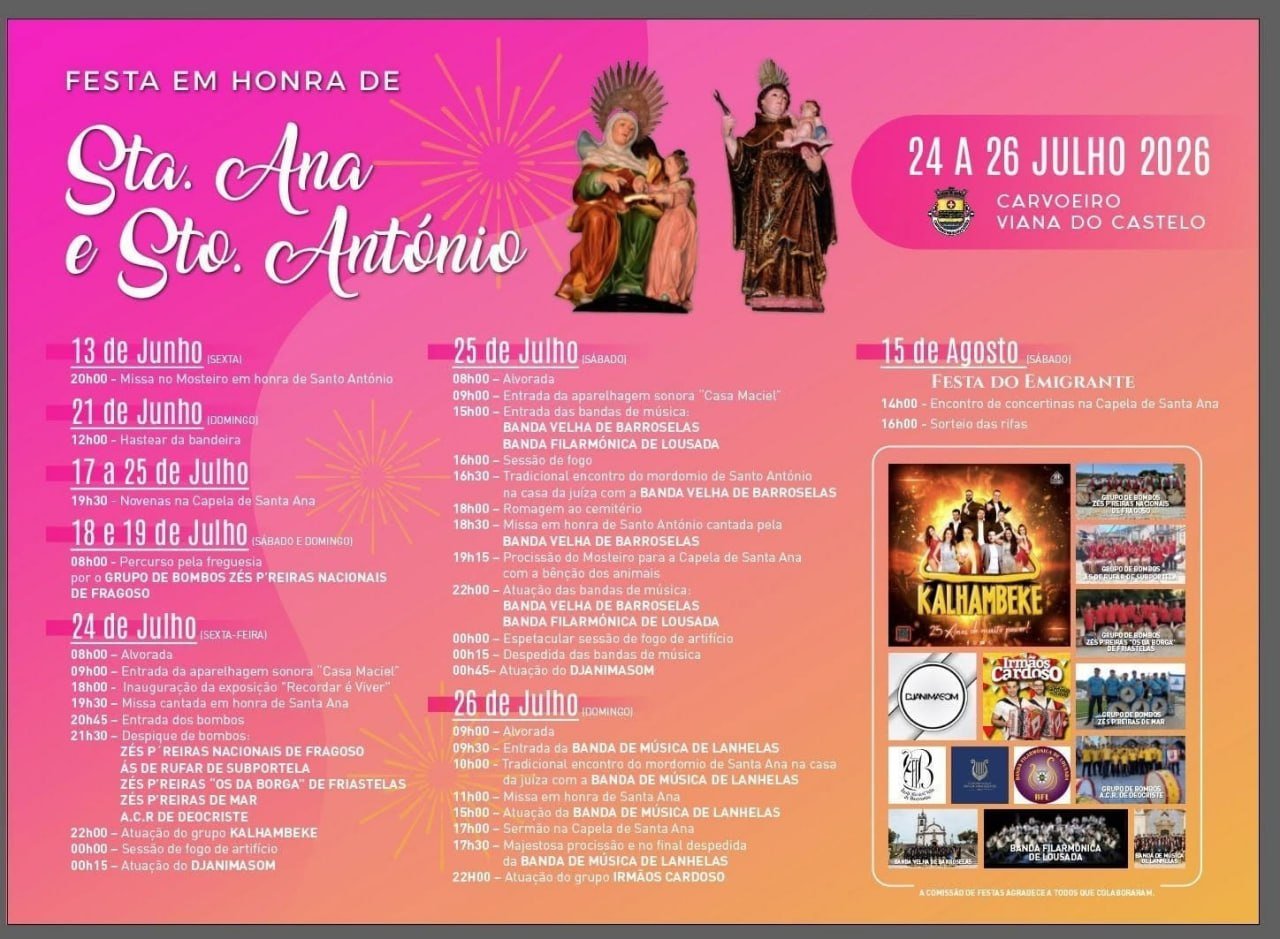 Festa em honra de Sta. Ana e Sto. António 2026 — event image