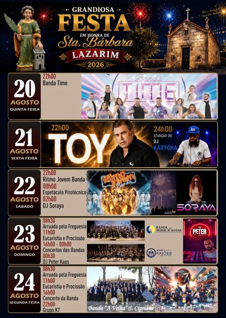 Festa em honra de Sta. Bárbara 2026 — event image