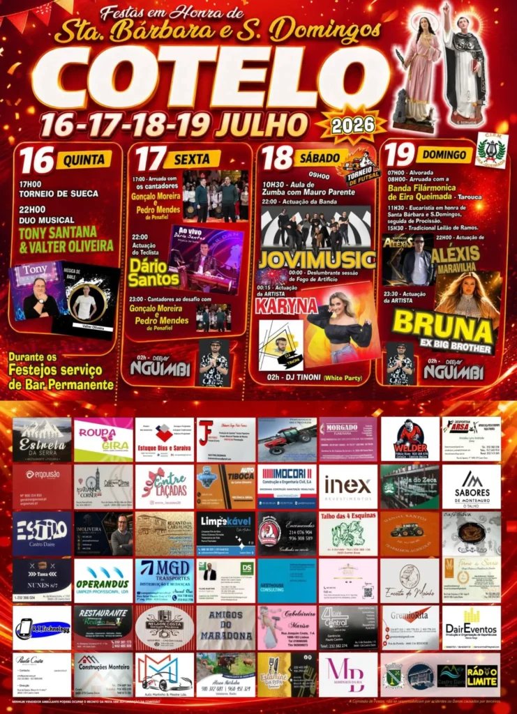 Festa em honra de Sta. Bárbara e S. Domingos 2026 — event image