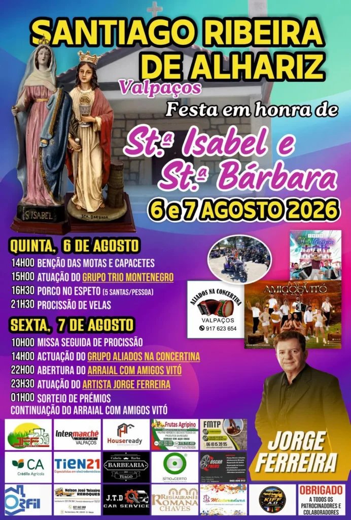 Festa em honra de Sta. Isabel e Sta. Bárbara 2026 — event image