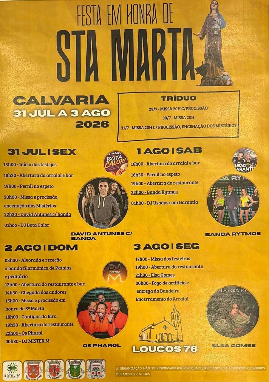 Festa em honra de Sta Marta 2026 — event image
