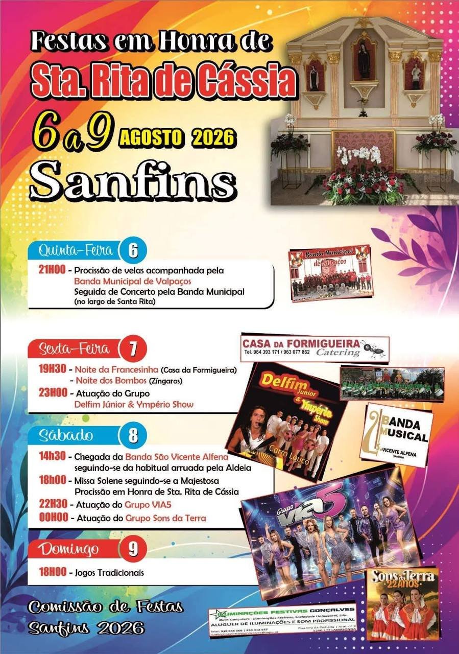Festa em honra de Sta. Rita de Cássia 2026 — event image