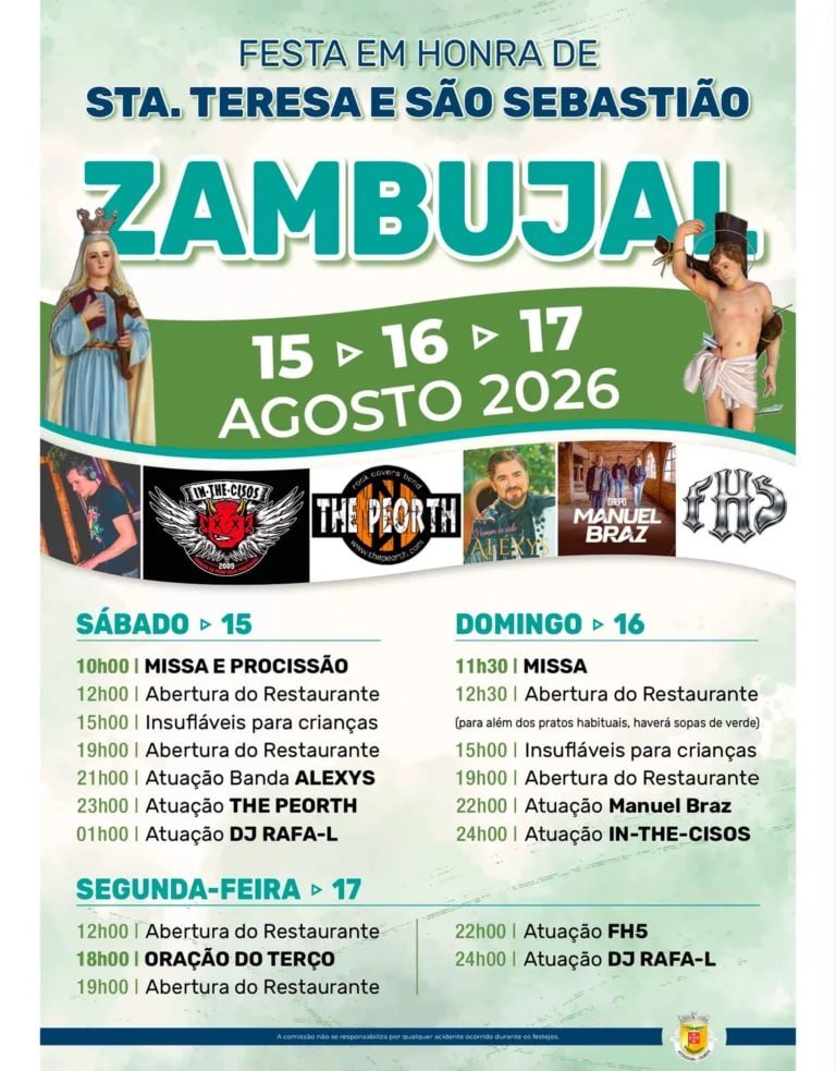 Festa em honra de Sta. Teresa e São Sebastião 2026 — event image