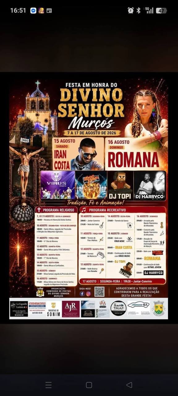 Festa em honra do Divino Senhor 2026 — event image