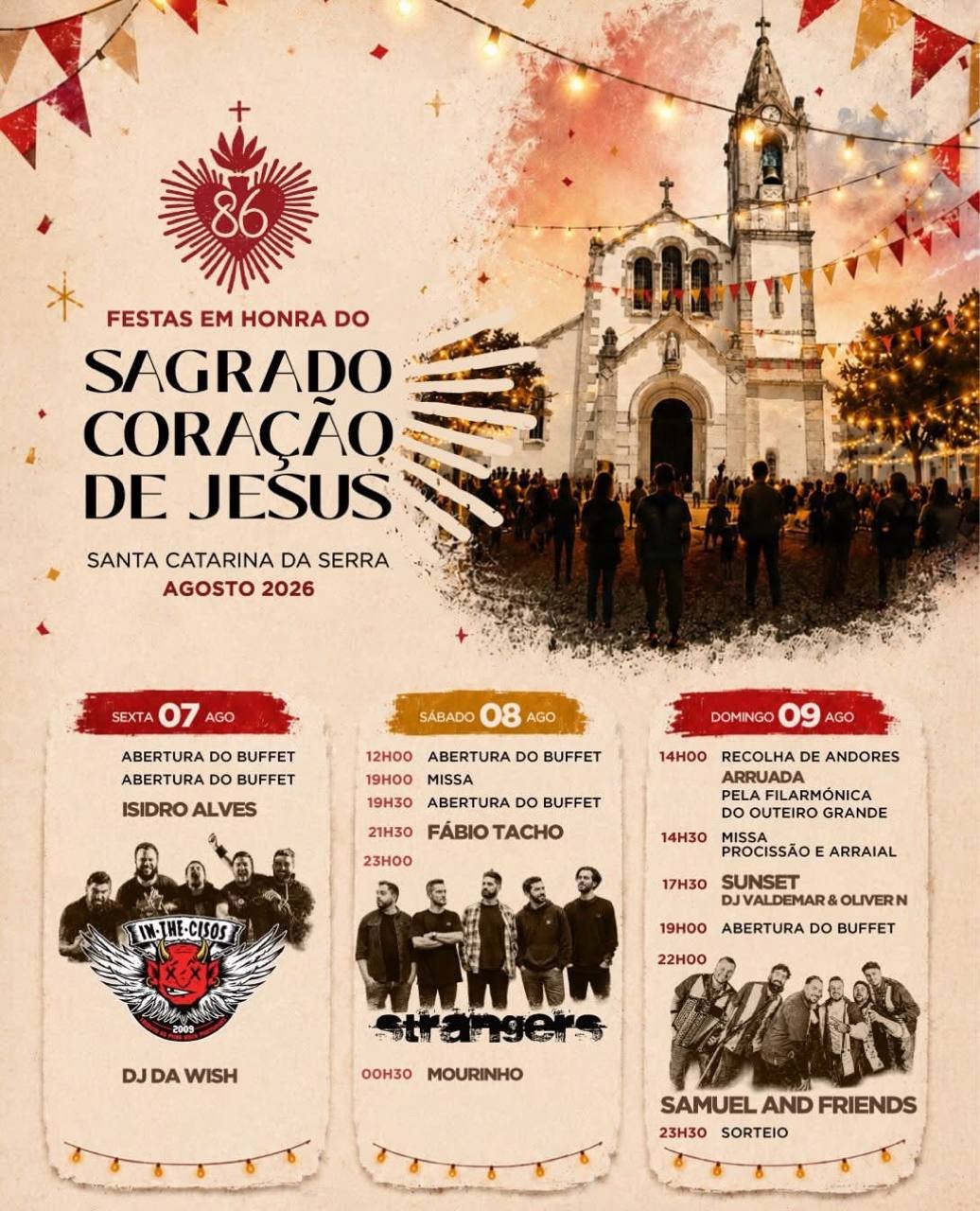 Festas em honra do Sagrado Coração de Jesus 2026 — event image