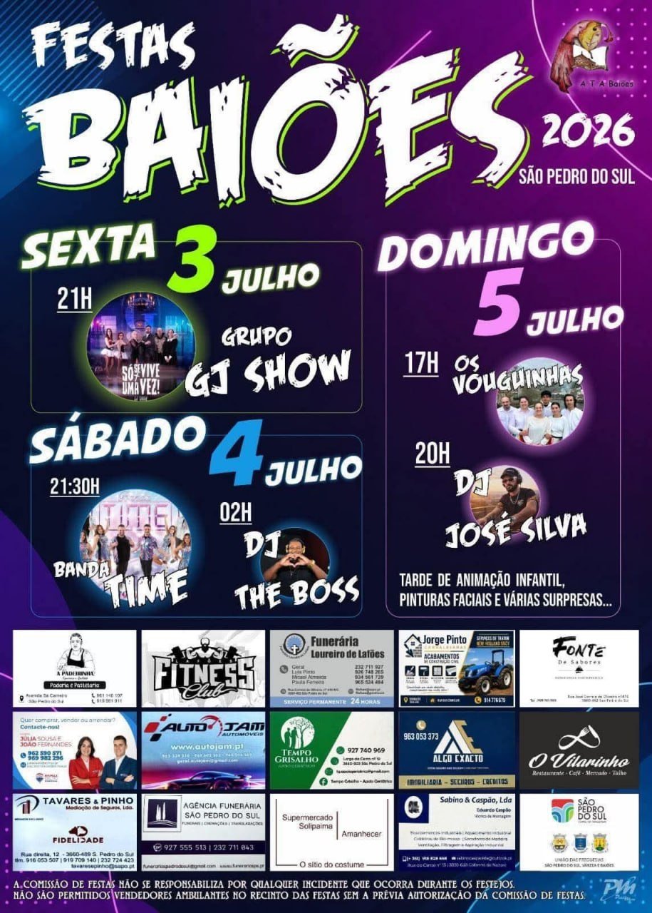 Festas Baiões 2026 — event image