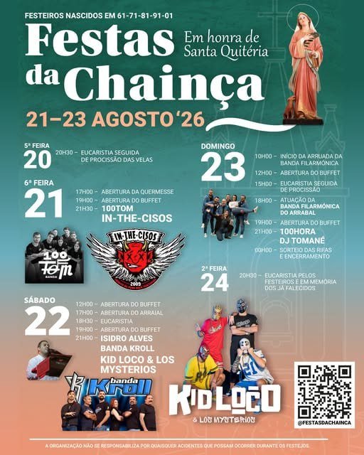 Festas da Chainça 2026 — event image