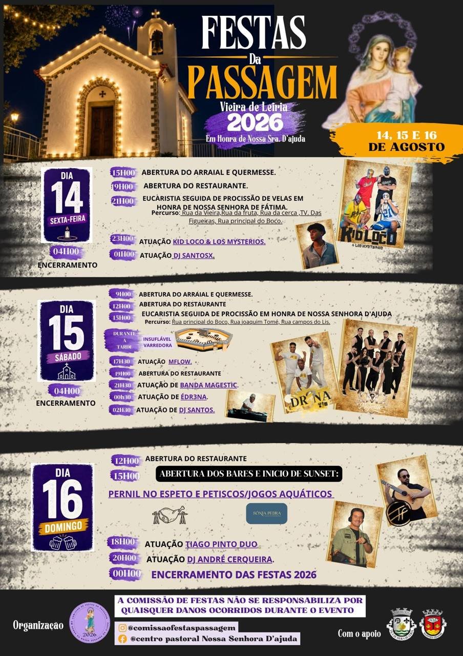 Festas da Passagem 2026 — event image
