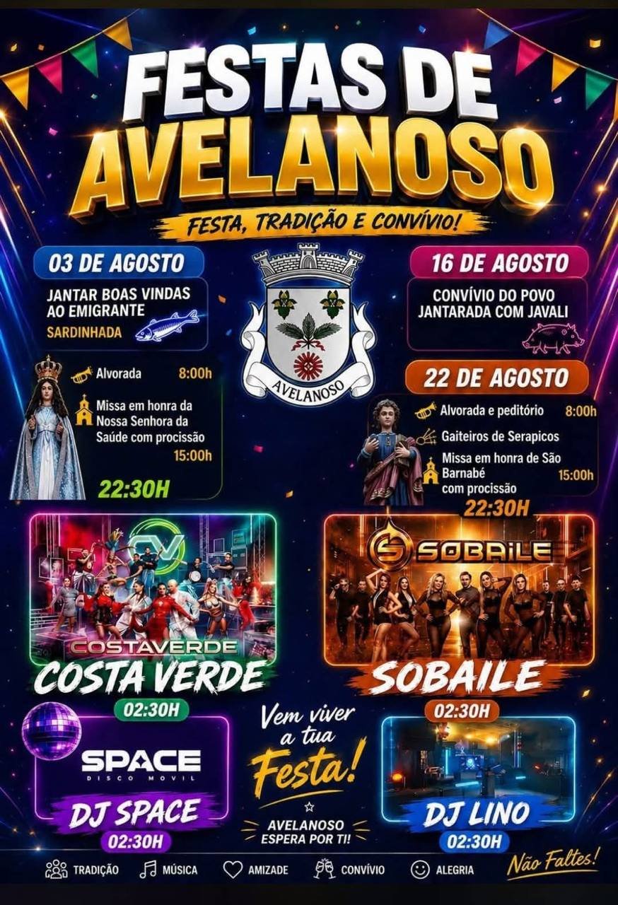 Festas de Avelanoso 2026 — event image
