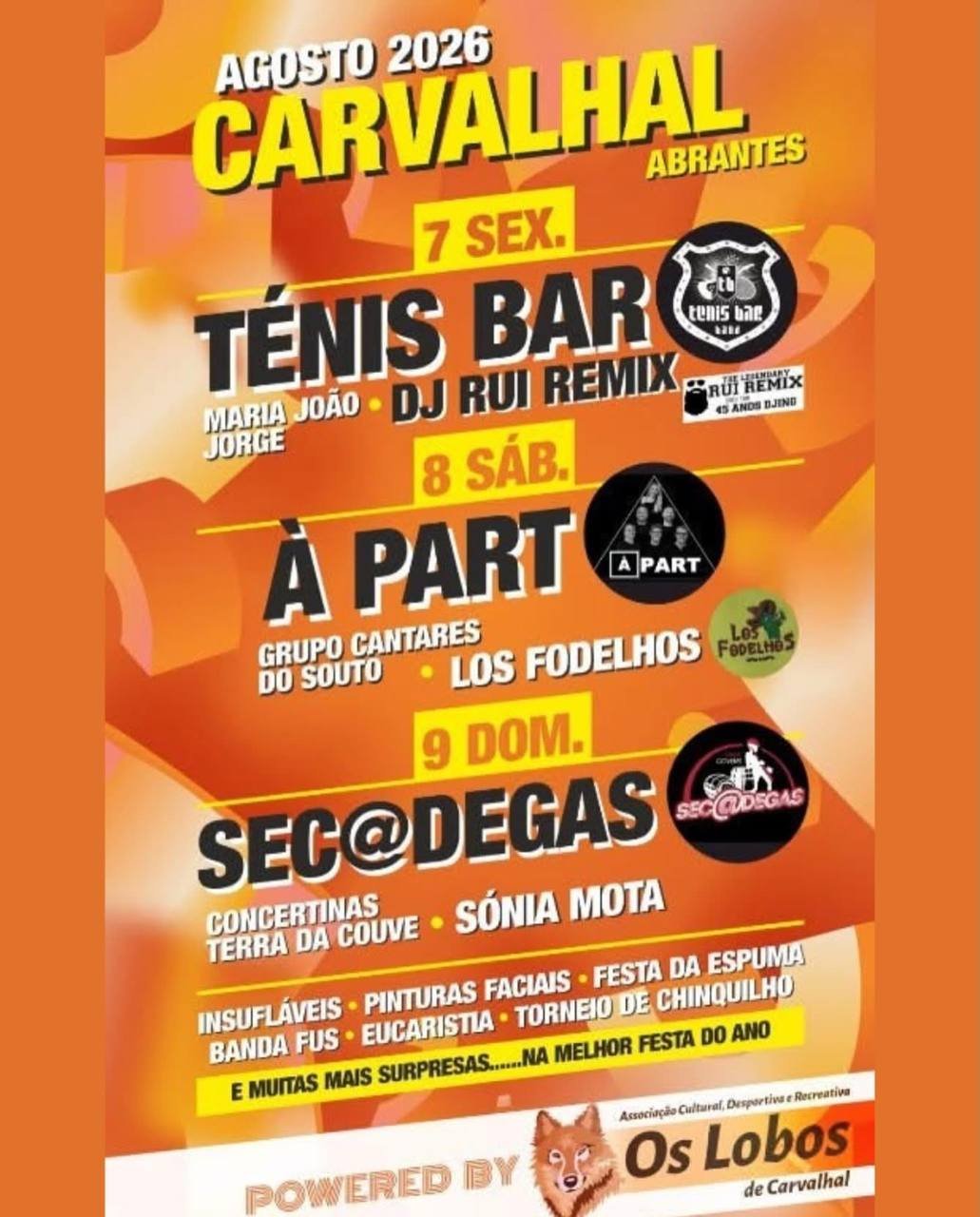 Festas de Carvalhal 2026 — event image