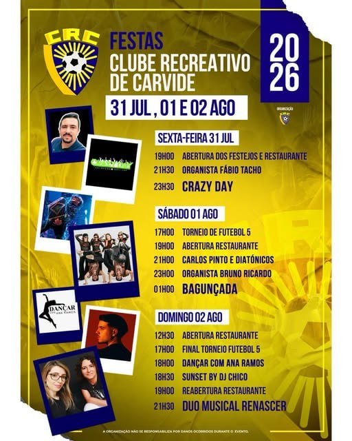 Festas de Clube Recreativo de Carvide 2026 — event image