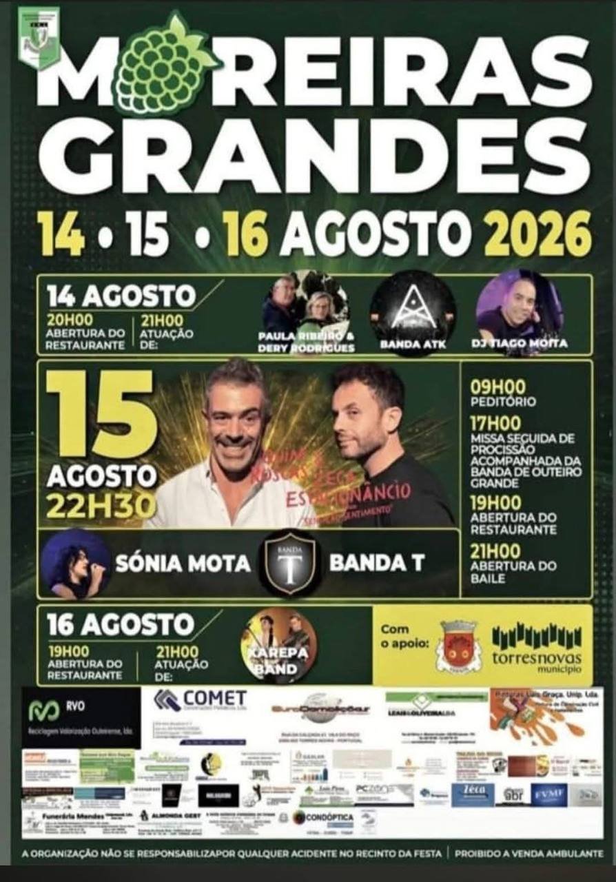 Festas de Moreiras Grandes 2026 — event image