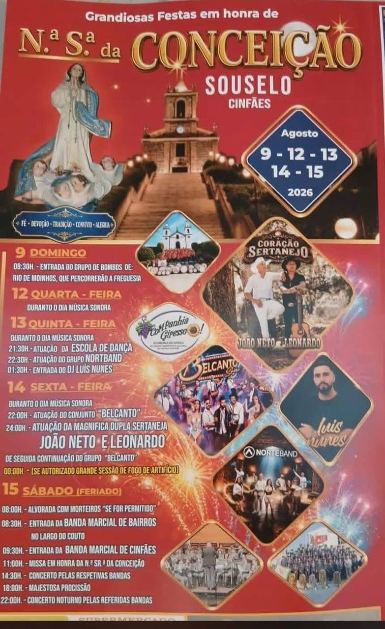 Festas de N.ª S.ª da Conceição 2026 — event image