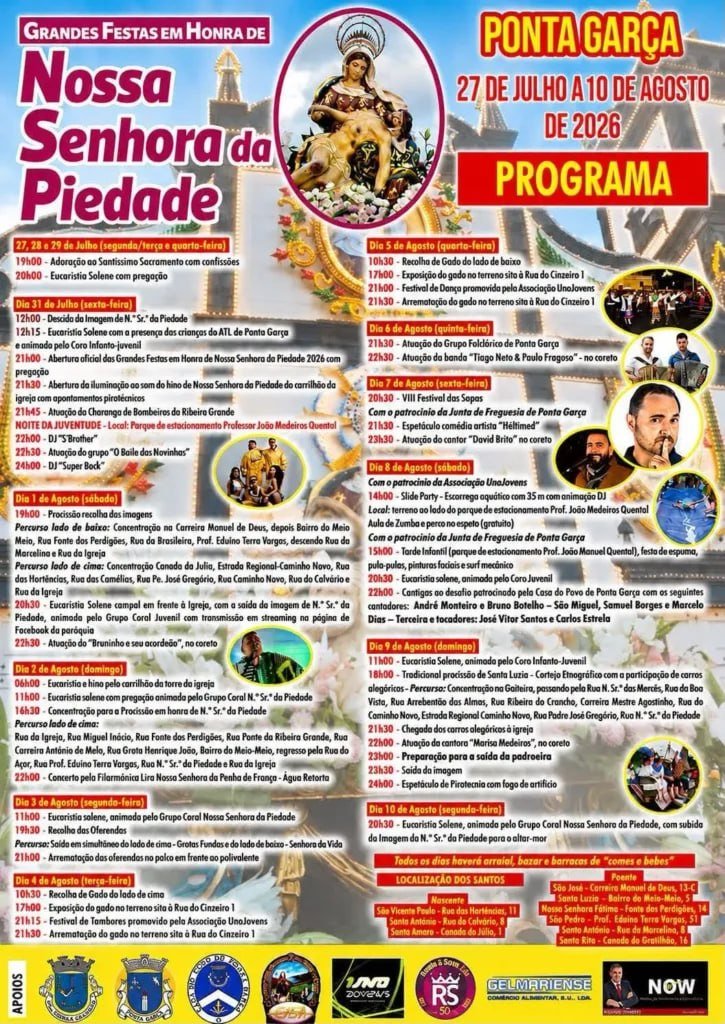 Festas de Nossa Senhora da Piedade 2026 — event image