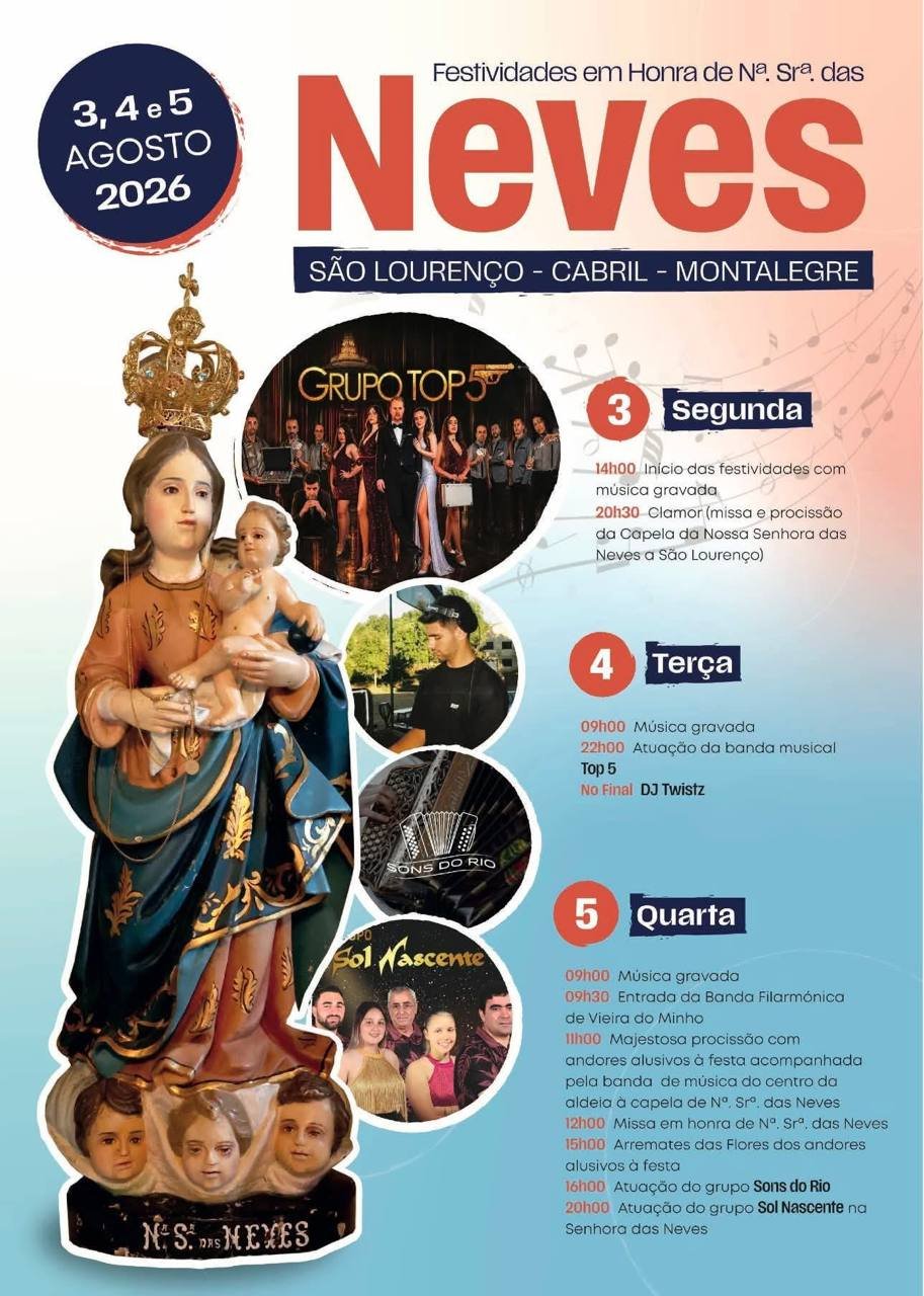 Festas de Nossa Senhora das Neves 2026 — event image