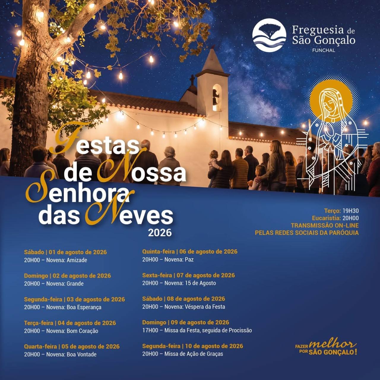 Festas de Nossa Senhora das Neves 2026 — event image