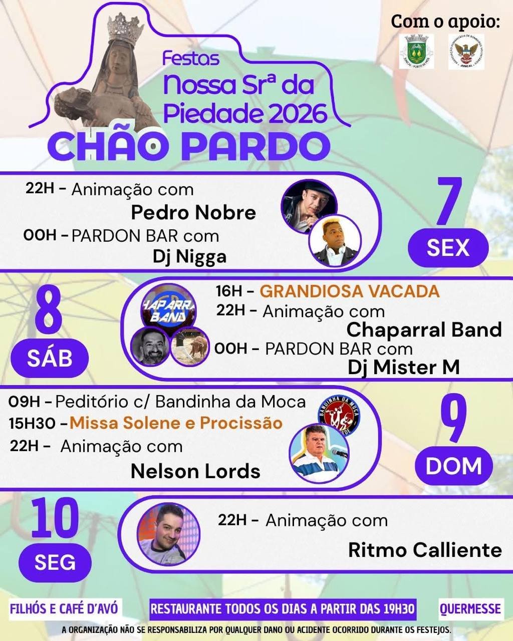 Festas de Nossa Srª da Piedade 2026 — event image