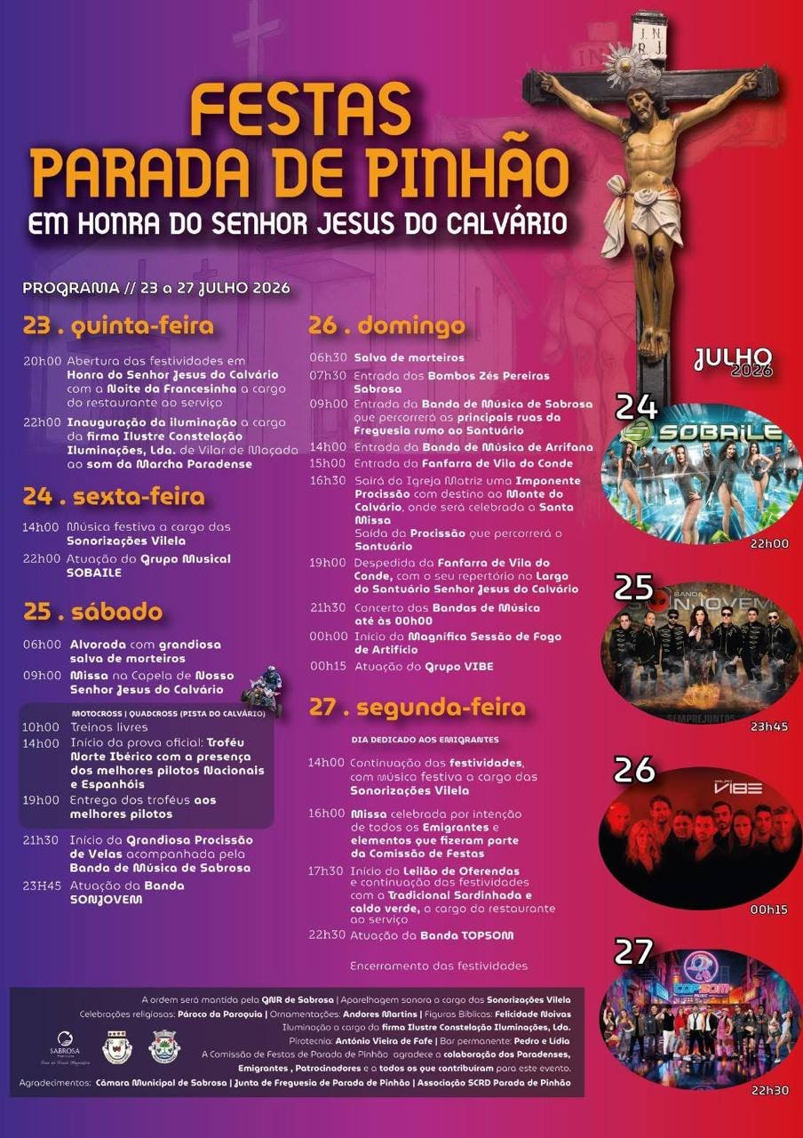 Festas de Parada de Pinhão 2026 — event image