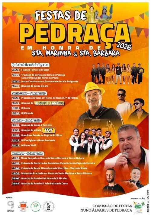 Festas de Pedraça 2026 — event image