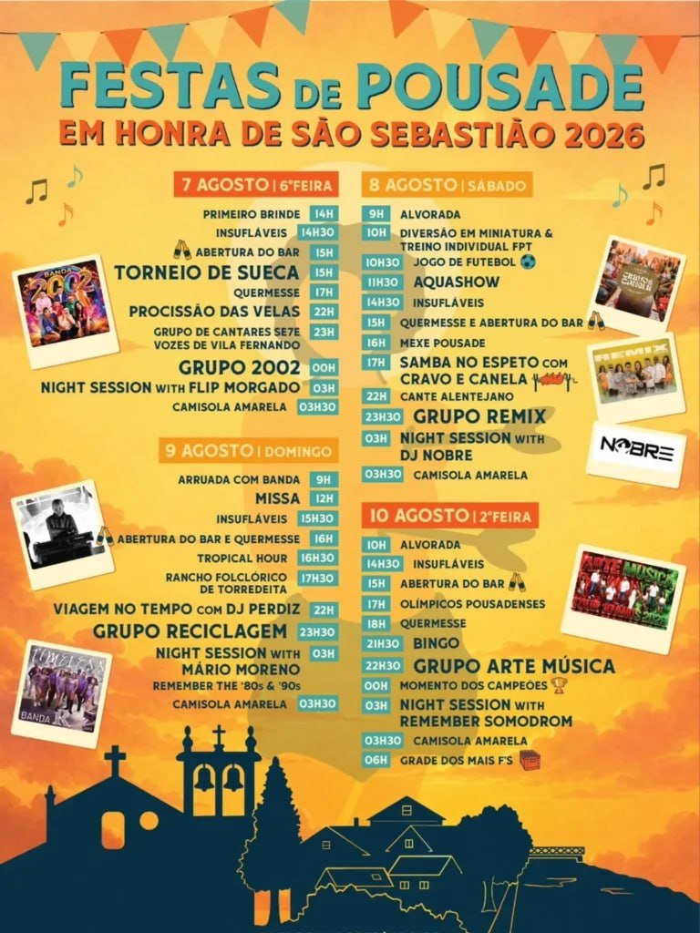 Festas de Pousade em honra de São Sebastião 2026 — event image