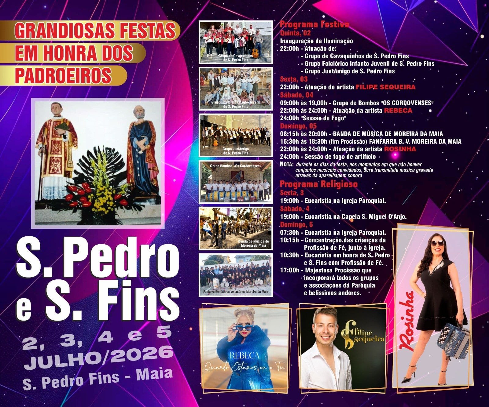Festas de S. Pedro e S. Fins 2026 — event image